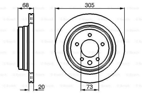 Тормозной диск BOSCH 0 986 478 660