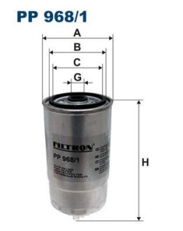 Фильтр топлива FILTRON PP 968/1