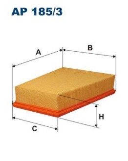 Фільтр повітря FILTRON AP 185/3 (фото 1)