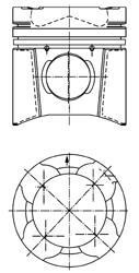 Поршень KOLBENSCHMIDT 94 846 600 (фото 1)