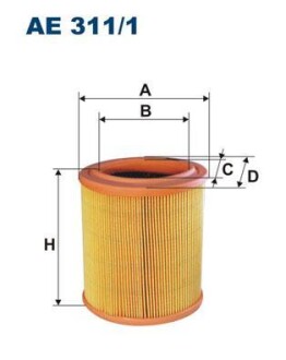 Фильтр воздуха FILTRON AE 311/1