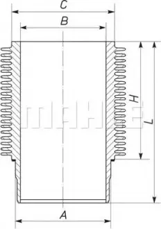 Гильза цилиндра MAHLE MAHLE\KNECHT 099WR 29 (фото 1)
