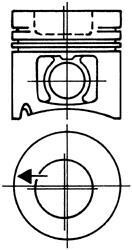 Поршень KOLBENSCHMIDT 93 484 602