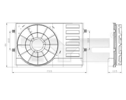 Корпус вентилятора TYC 837-0034-1