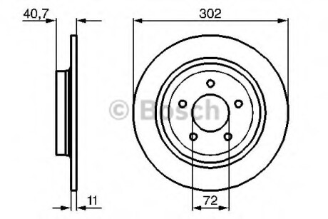 Тормозной диск BOSCH 0 986 479 C69 (фото 1)