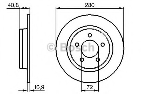 Тормозной диск BOSCH 0 986 479 C79 (фото 1)