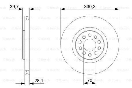 Тормозной диск BOSCH 0 986 479 C82 (фото 1)