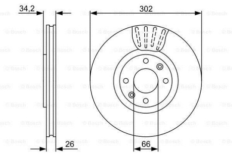 Тормозной диск BOSCH 0 986 479 C72 (фото 1)