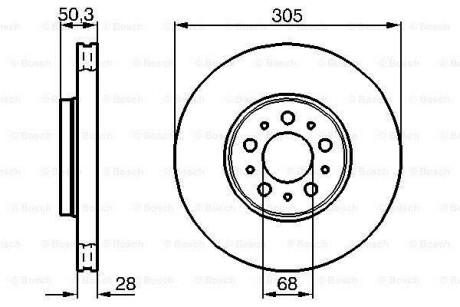 Тормозной диск BOSCH 0 986 479 C59