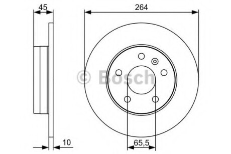 Тормозной диск BOSCH 0 986 479 C66 (фото 1)