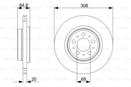 Тормозной диск BOSCH 0 986 479 C78 (фото 1)