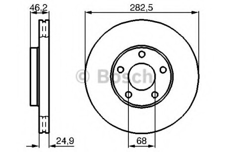 Гальмівний диск BOSCH 0 986 479 C81