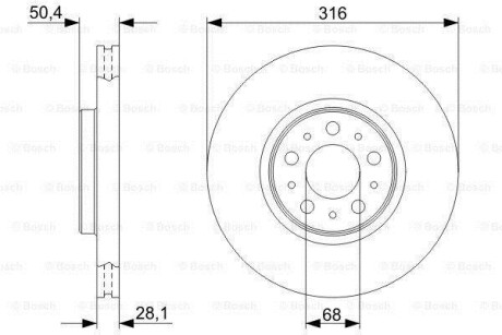 Тормозной диск BOSCH 0 986 479 C85