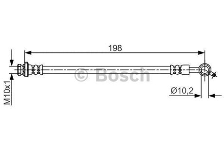 Тормозной шланг BOSCH 1 987 481 712