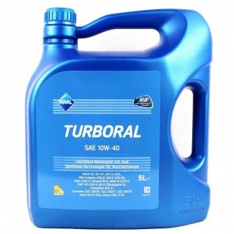 Моторное масло TURBORAL 10W40 5л ARAL TURBORAL 10W40 5L (фото 1)