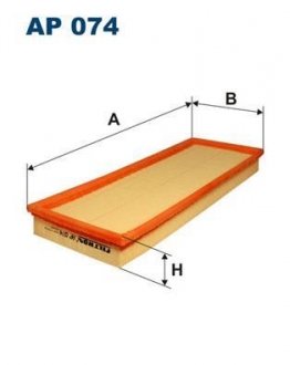 Фільтр повітря FILTRON AP 074/8