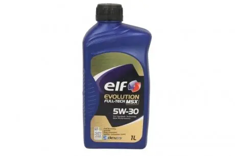 Моторное масло EVO FULL TECH MSX 5W30 1л ELF EVO FULL TECH MSX 5W30 1L