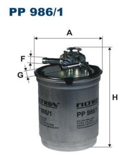 Фильтр топлива FILTRON PP 986/1