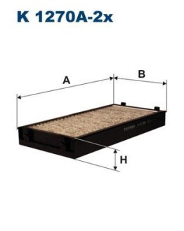 Фільтр салону FILTRON K 1270A-2X