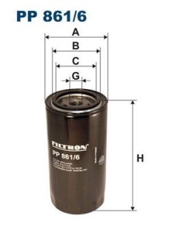 Фільтр палива FILTRON PP 861/6