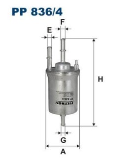 Фільтр палива FILTRON PP 836/4