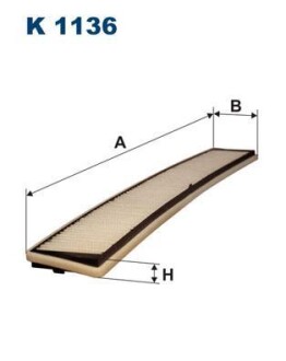 Фільтр салону FILTRON K 1136