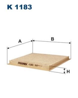 Фильтр салона FILTRON K 1183