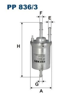 Фильтр топлива FILTRON PP 836/3 (фото 1)