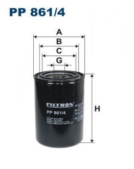 Фильтр топлива FILTRON PP 861/4 (фото 1)