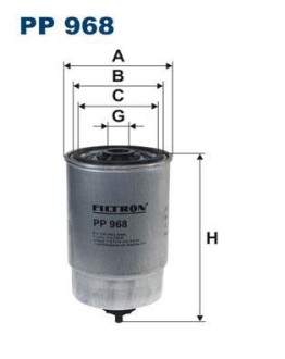 Фільтр палива FILTRON PP 968