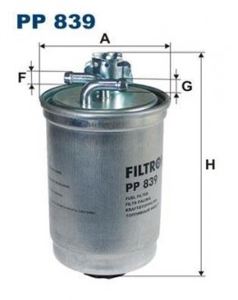 Фильтр топлива FILTRON PP 839/5