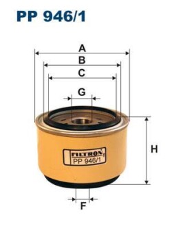 Фильтр топлива FILTRON PP 946/1 (фото 1)