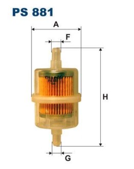 Фильтр топлива FILTRON PS 881 (фото 1)