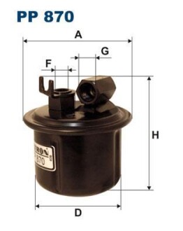 Фильтр топлива FILTRON PP 870 (фото 1)