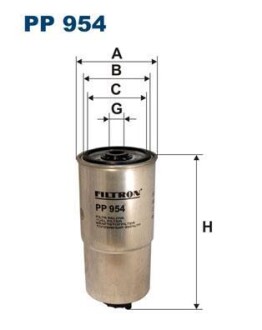 Фільтр палива FILTRON PP 954