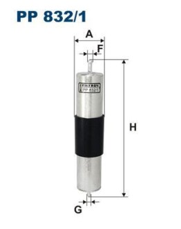 Фільтр палива FILTRON PP 832/1