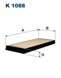 Фильтр салона FILTRON K 1088