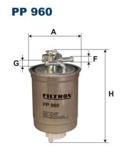 Фільтр палива FILTRON PP 960