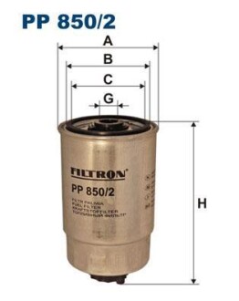 Фільтр палива FILTRON PP 850/2