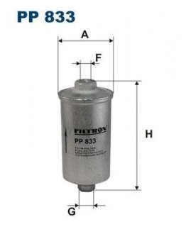 Фильтр топливный FILTRON PP 833 (фото 1)