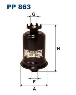 Фильтр топлива FILTRON PP 863