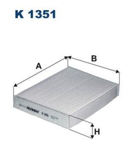Фильтр салона FILTRON K 1351