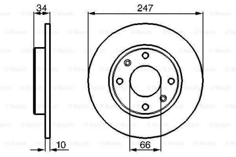 Тормозной диск BOSCH 0 986 479 C54 (фото 1)