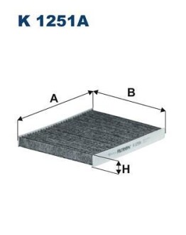 Фильтр салона FILTRON K 1251A