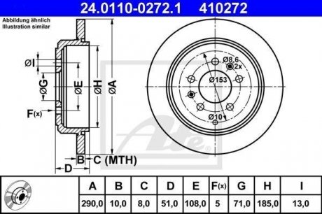 Тормозной диск ATE 24.0110-0272.1 (фото 1)
