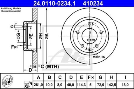 Тормозной диск ATE 24.0110-0234.1