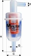 Фильтр топлива MFILTER DF11