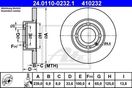 Гальмівний диск ATE 24.0110-0232.1