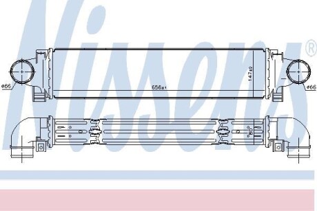 Радіатор інтеркулера NISSENS 96346