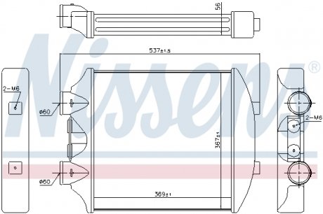 Інтеркулер SEAT IBIZA III (6L) (01-) 1.8 T NISSENS 96405 (фото 1)